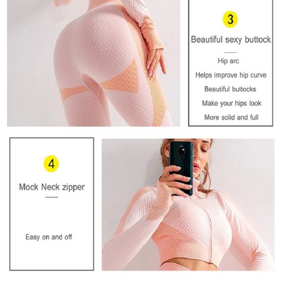 Fitness Fashion 3-pc Workout Outfit - Very elegant - new kind of fabric - Picture 3 of 12